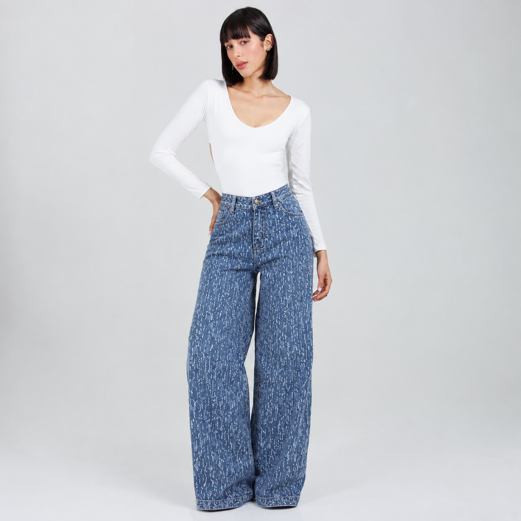 Jean Wide Leg Ax-3141 Rigido Premium