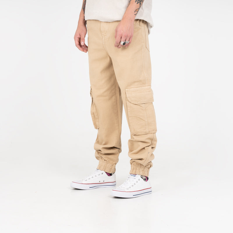 Jean Masculino Cargo H-167 Beige