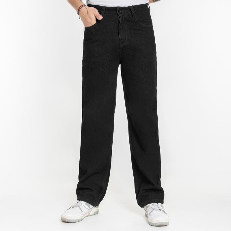 Jean Masculino H-141 Negro Rigido