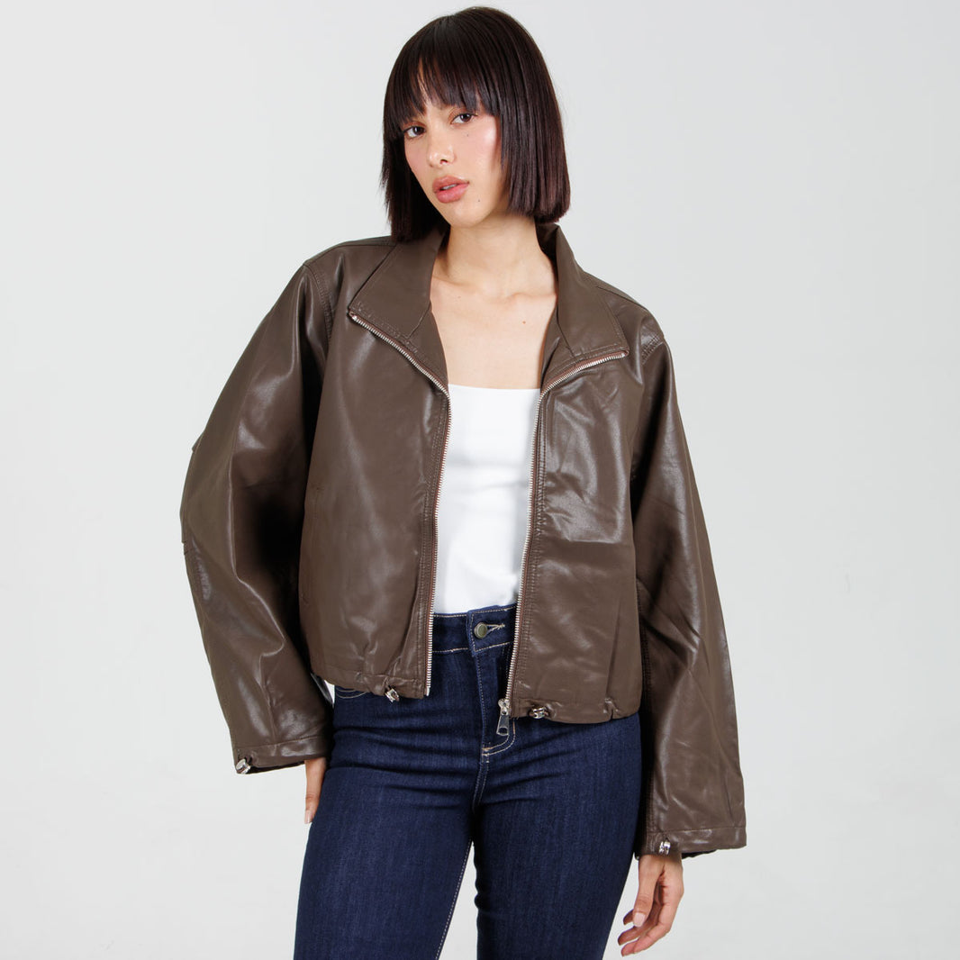 Chaqueta Efecto Piel PT090