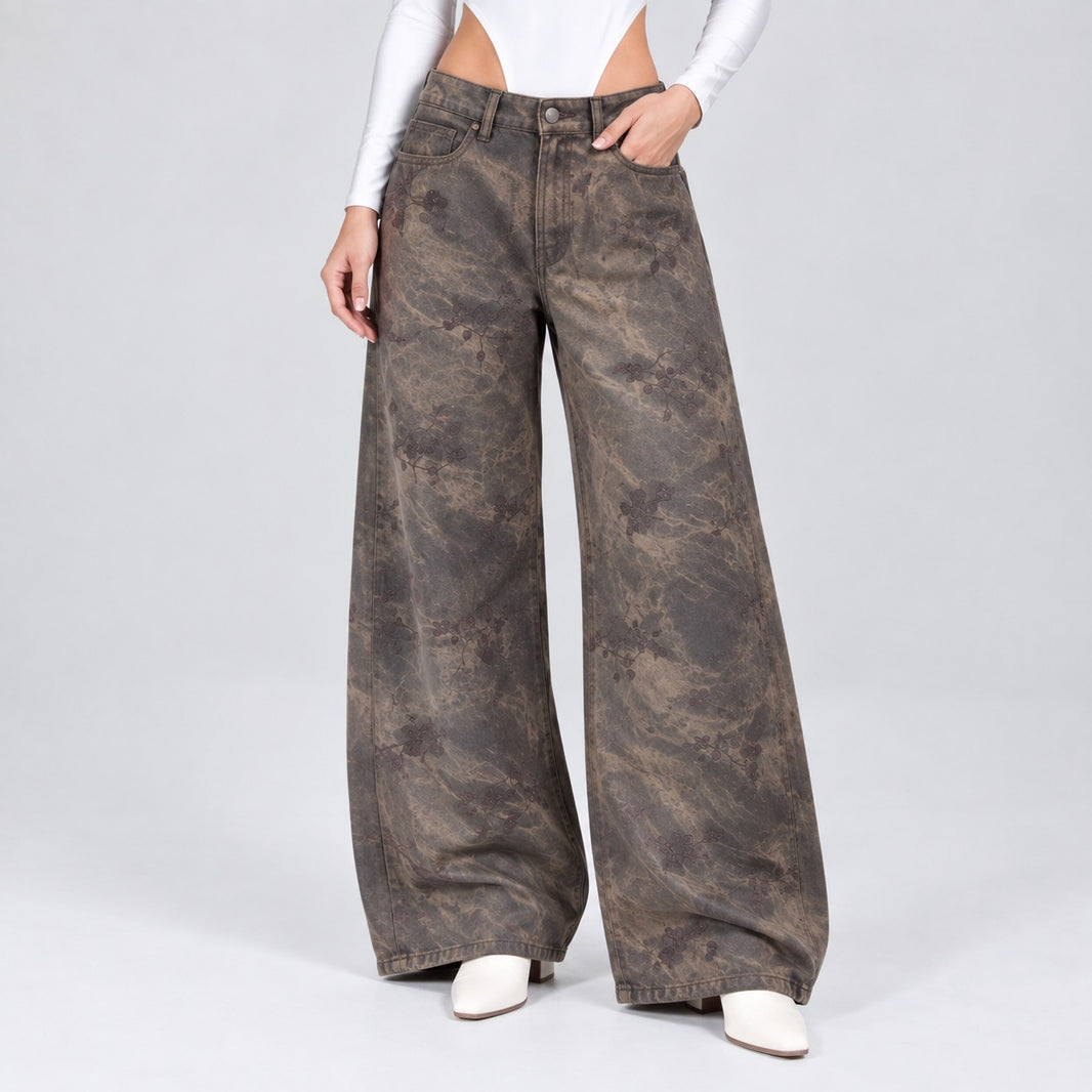 Pantalon Efecto Piel Cafe Ax-3225 Premium Rigido