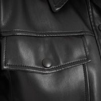 Cazadora Efecto Piel B1707 Negro