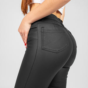 Pantalón efecto piel Flare Ax-2465 Horma Reducida