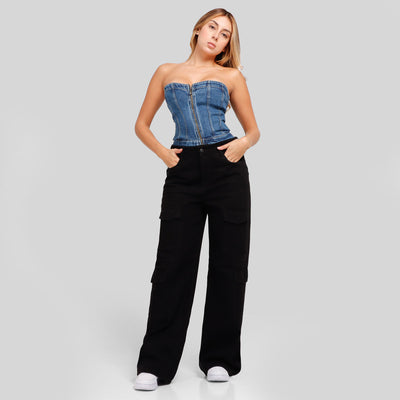 Jean Axspen Cargo Ax-2684 Negro