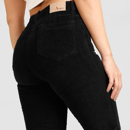Pantalón Pana Flare Ax-2687 Negro