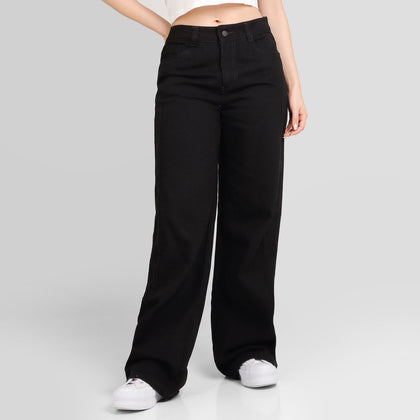 Jean Wide Leg  Ax-2990 Negro