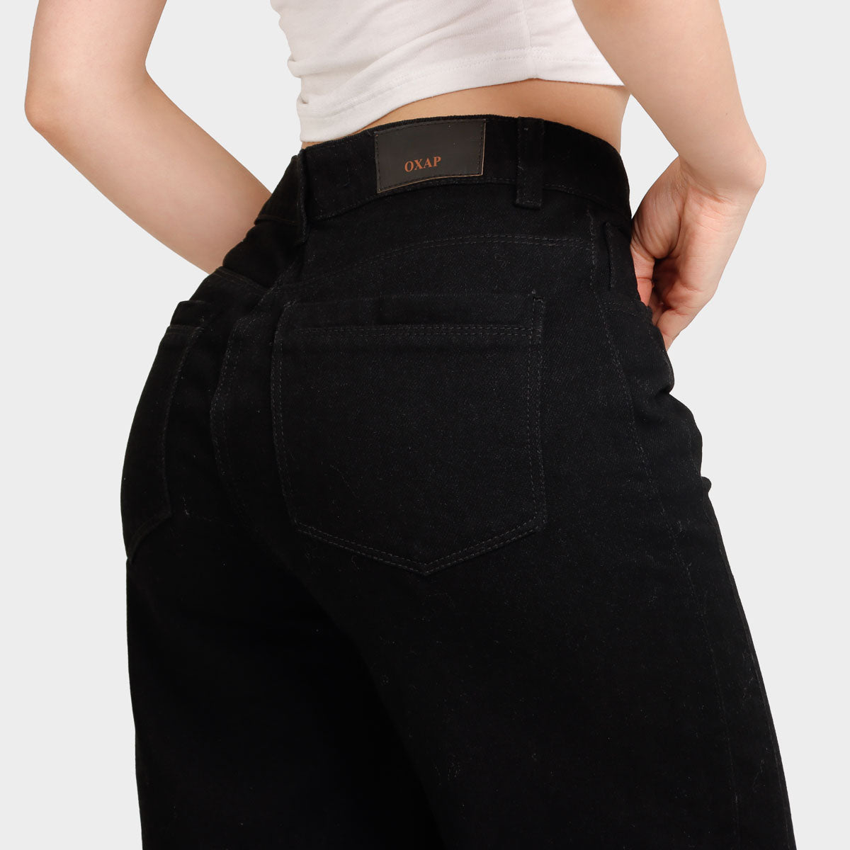 Jean Wide Leg  Ax-2990 Negro