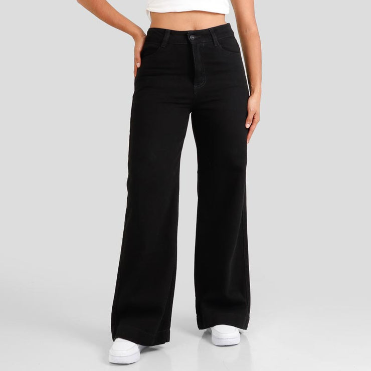 Jean Wide Leg Ax-2702 Negro