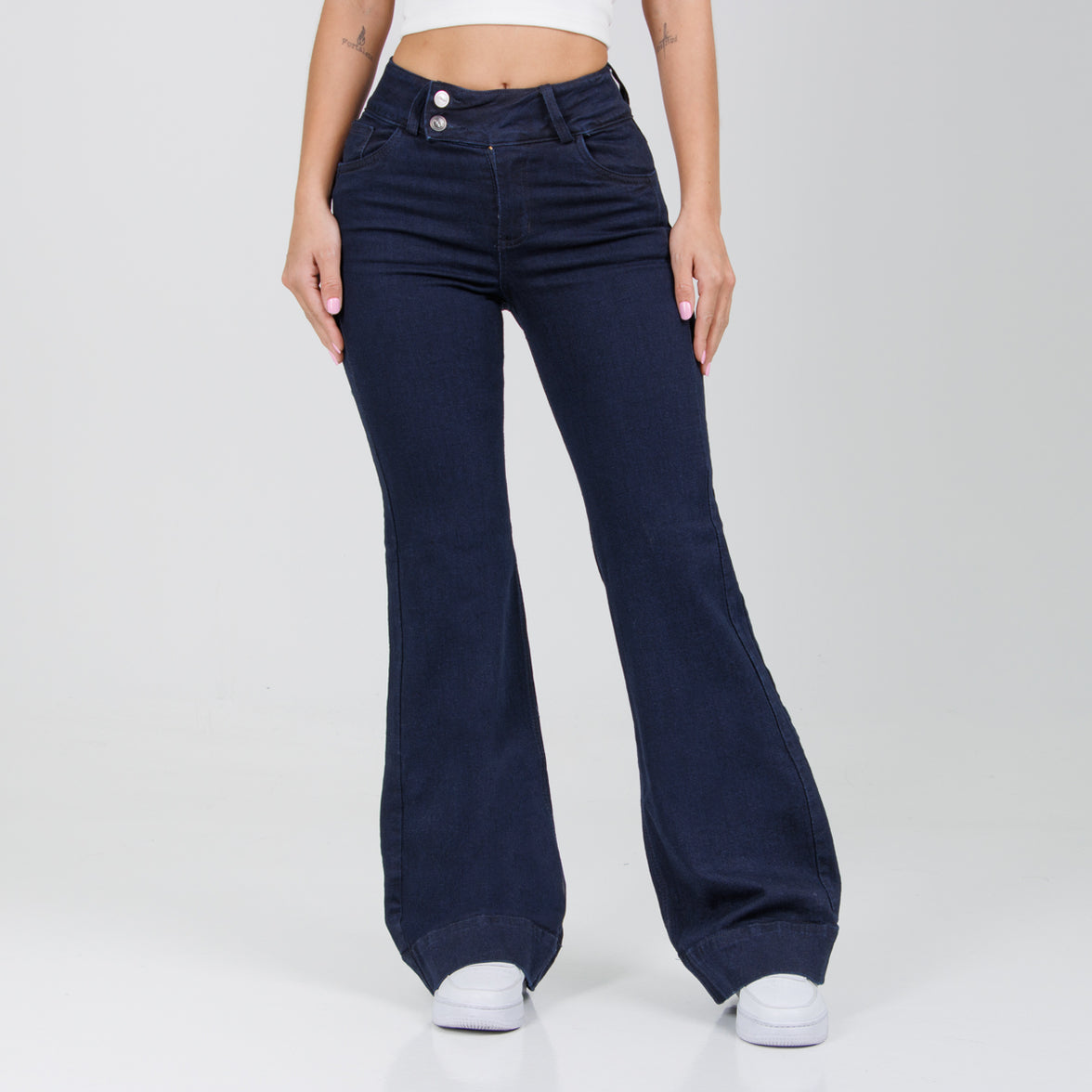 Jean Axspen flare Ox-2855 Azul oscuro
