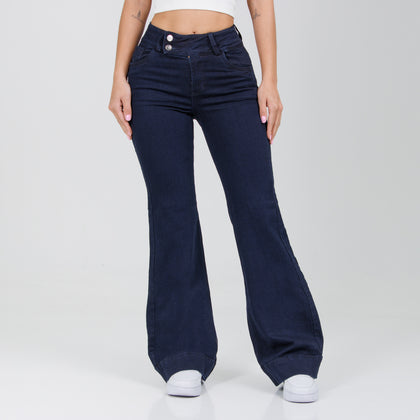 Jean Axspen flare Ox-2855 Azul oscuro