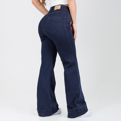Jean Axspen flare Ox-2855 Azul oscuro