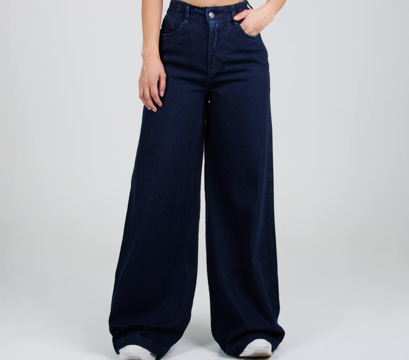 Jean Axspen Wide Leg Ax-2864 Azul oscuro