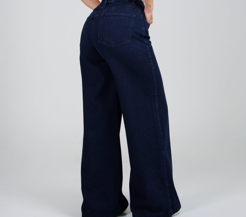 Jean Axspen Wide Leg Ax-2864 Azul oscuro