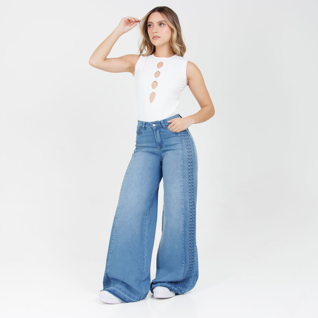 Jean wide leg Ax-2983 Licrado
