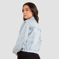 Chaqueta Denim brillos GY4032