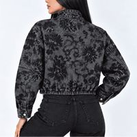 Cazadora Denim GY7148 Negro