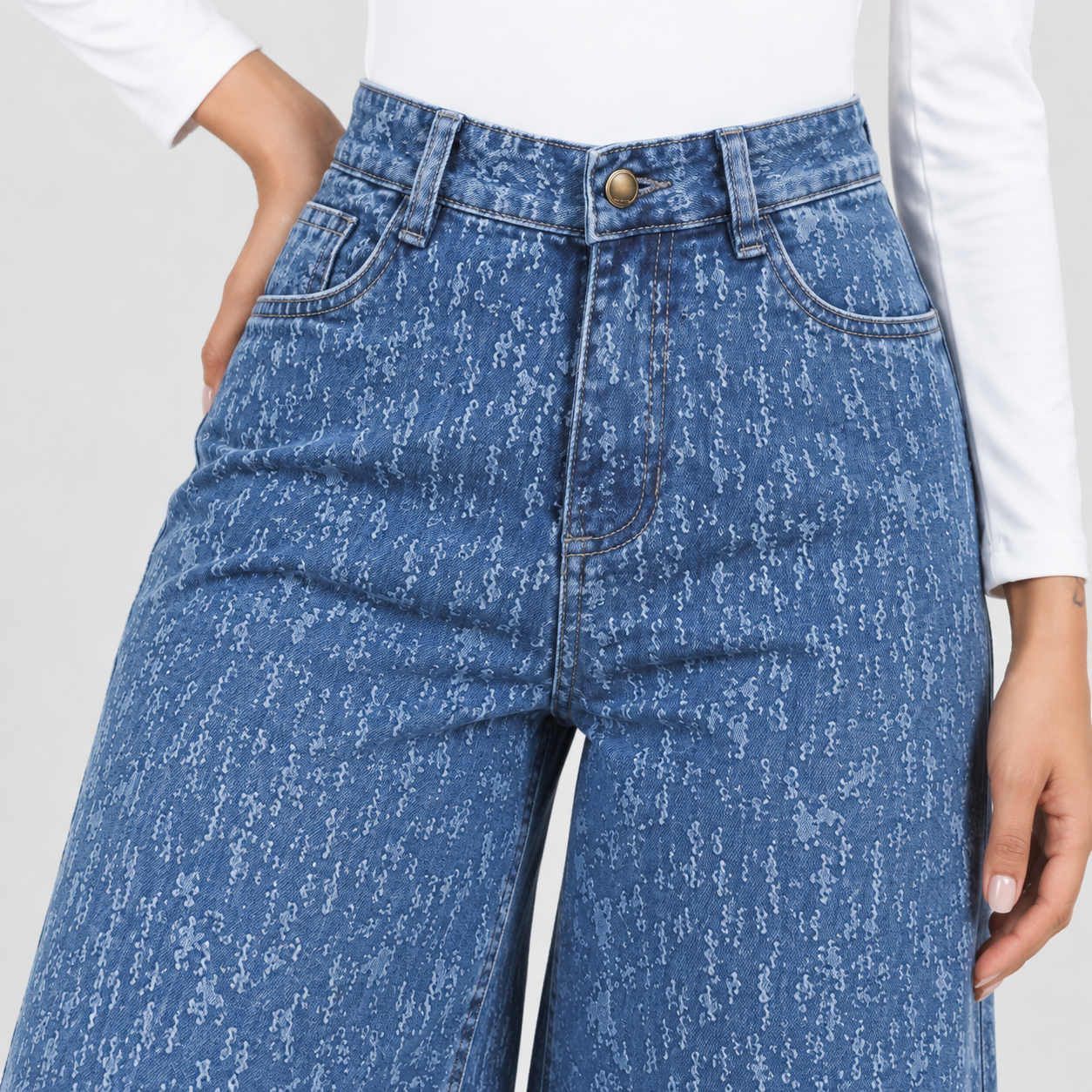 Jean Wide Leg Ax-3141 Rigido Premium