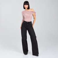 Jean Wide Leg Negro Ax-3206 Licrado