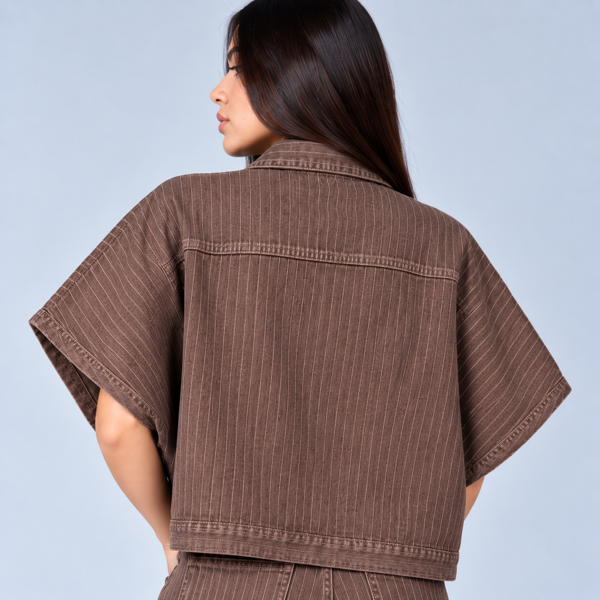 Poncho denim Cafe B2012