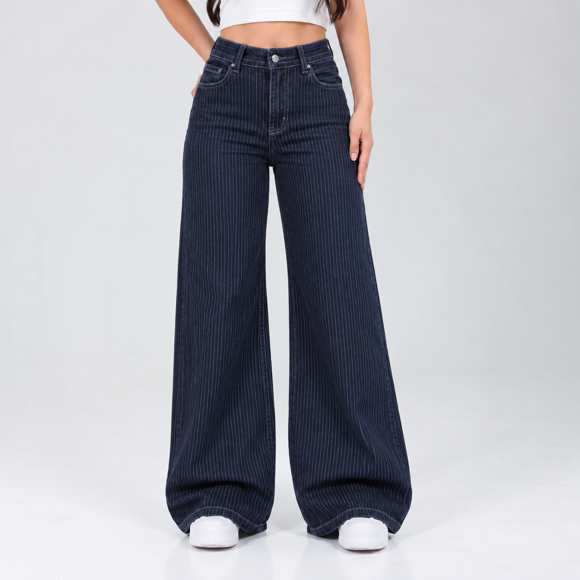 Jean Wide Leg Azul Ax-3229 LIcrado Premium