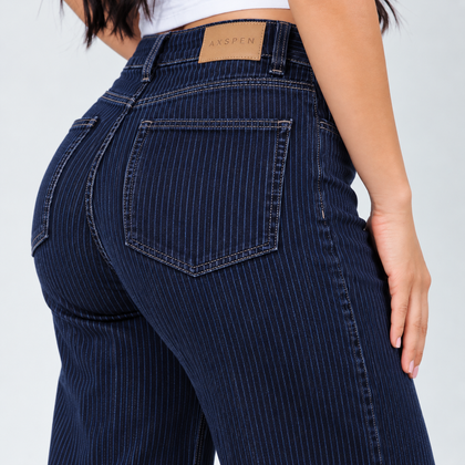 Jean Wide Leg Azul Ax-3229 LIcrado Premium