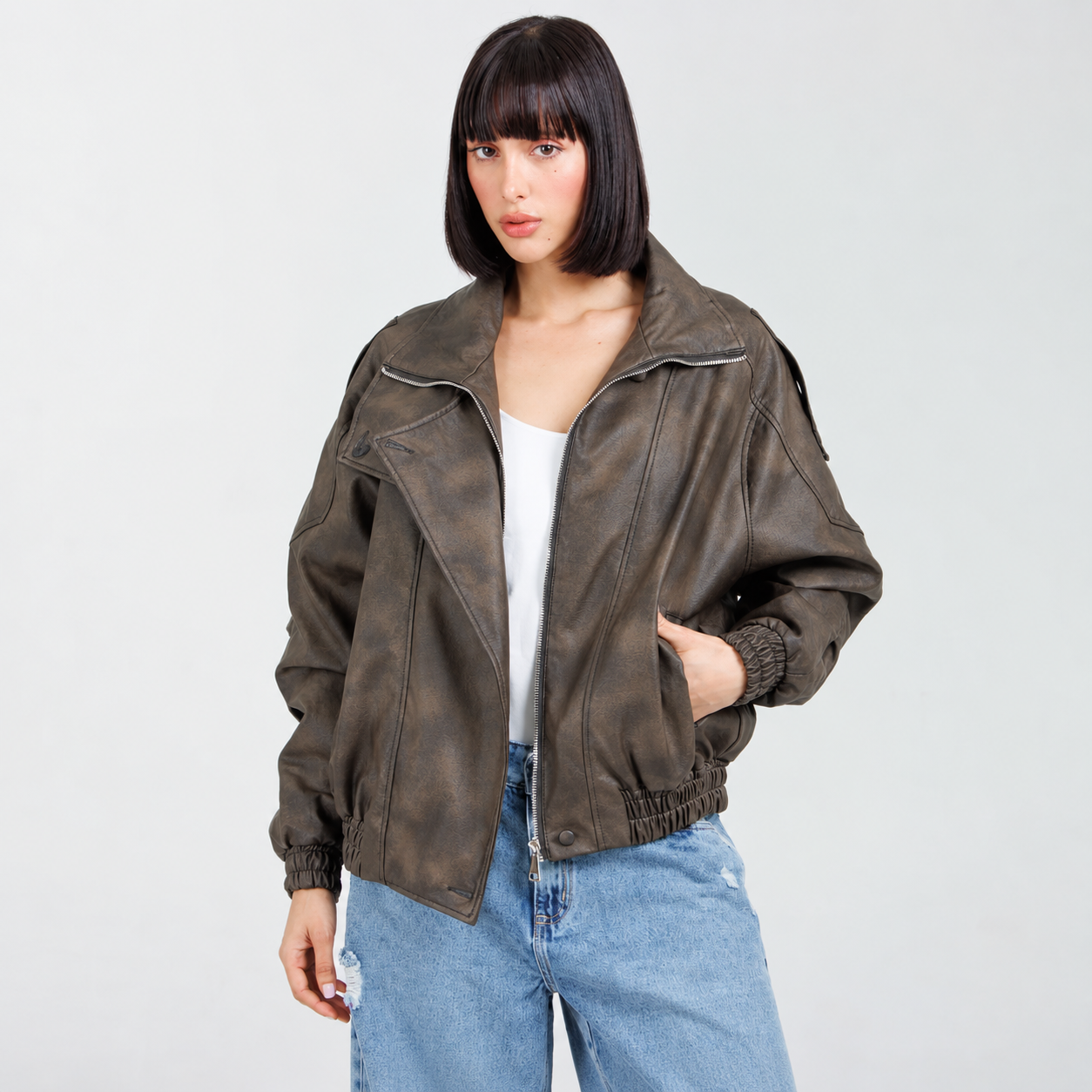 Cazadora Efecto piel CH150