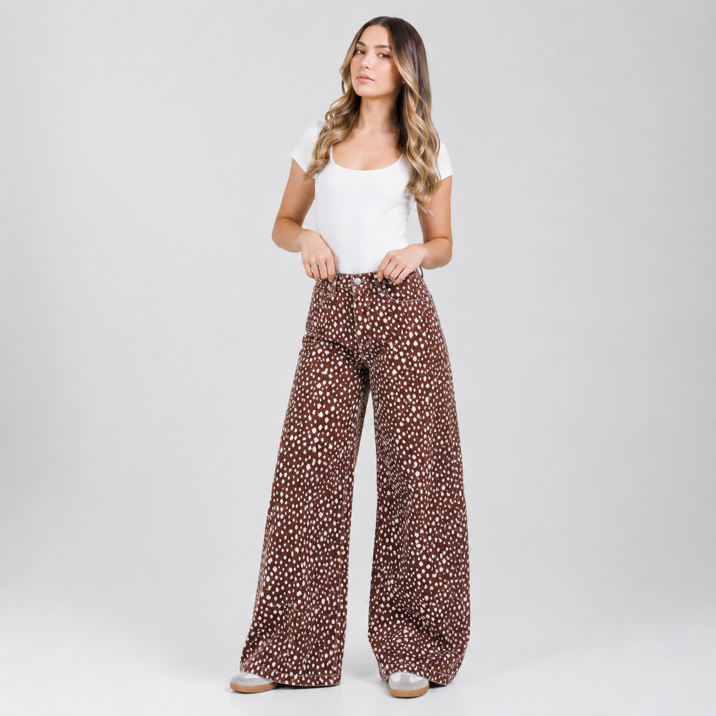 Jean Wide Leg Ax-3128 licrado Premium