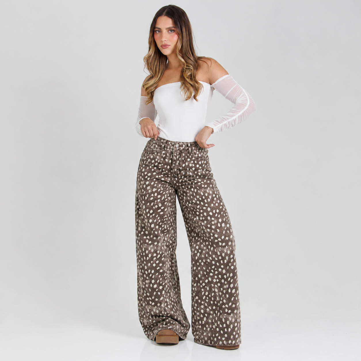 Jean Wide Leg ax-3148 Rigido