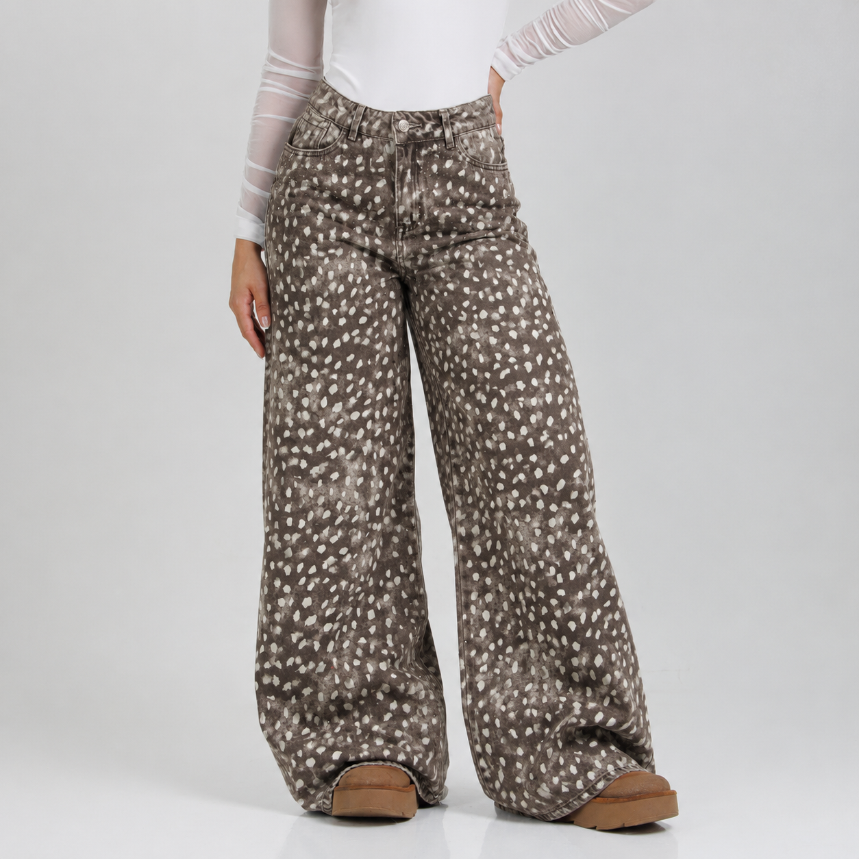 Jean Wide Leg ax-3148 Rigido