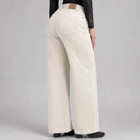 Jean Wide Leg Marfil ax-3105 Rigido
