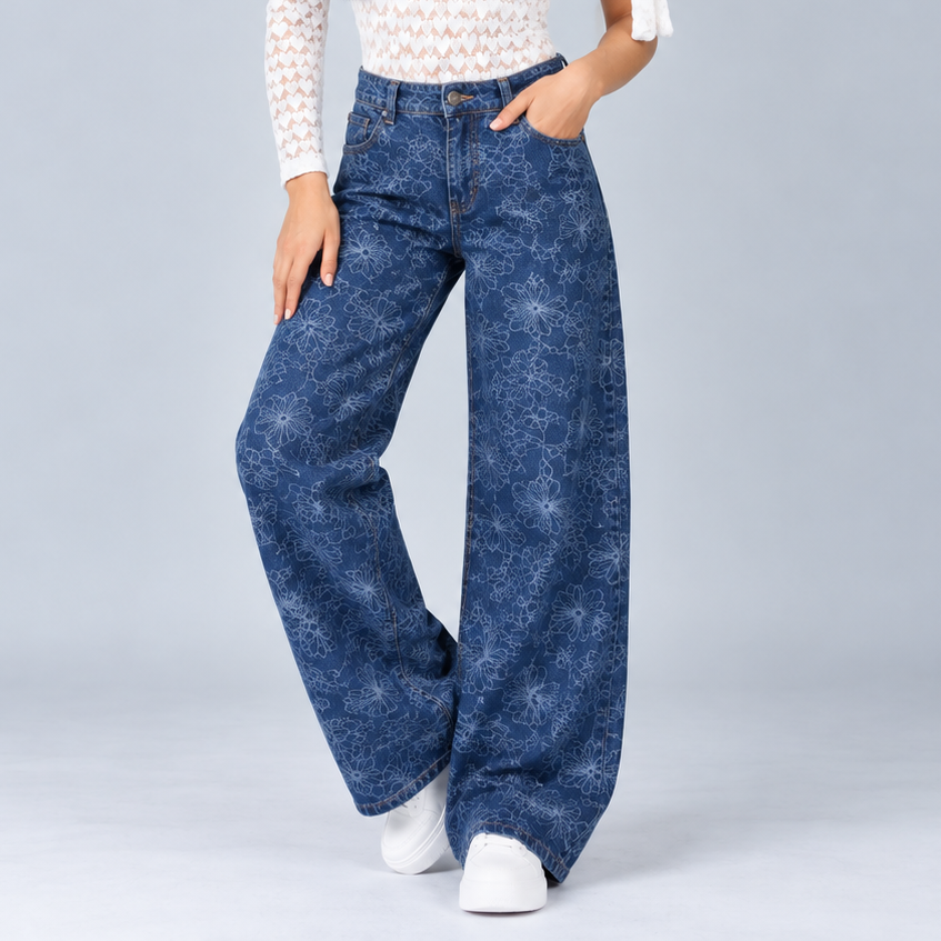 Set Axspen Floral Denim