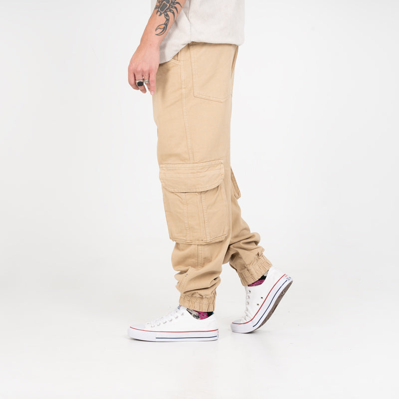 Jean Masculino Cargo H-167 Beige