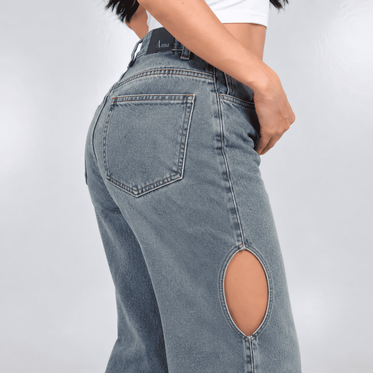 Jean Wide Leg  Ax-2919 Rigido