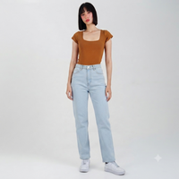 Jean Mom fit Ax-2992 licrado