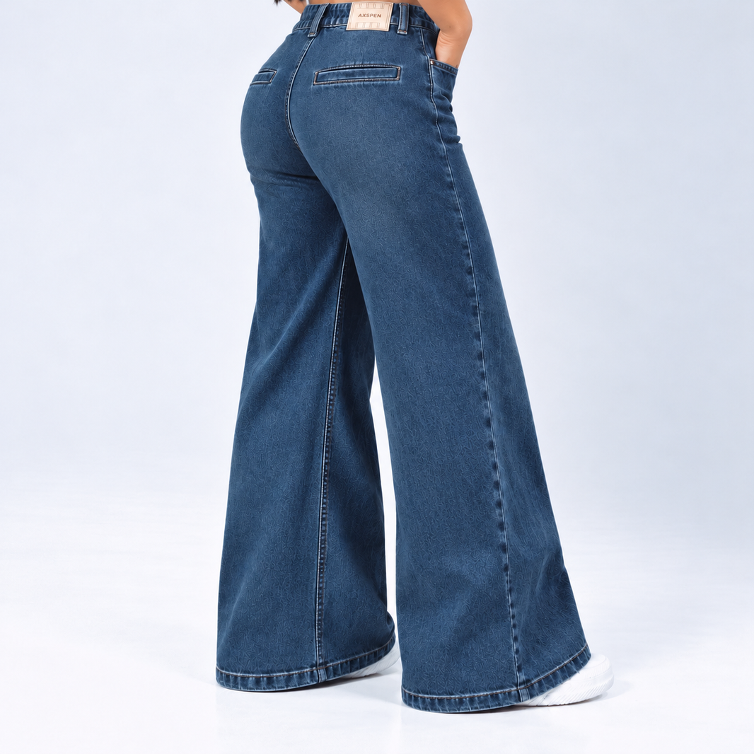 Jean Wide Leg Basico Ax-3122 Rigido