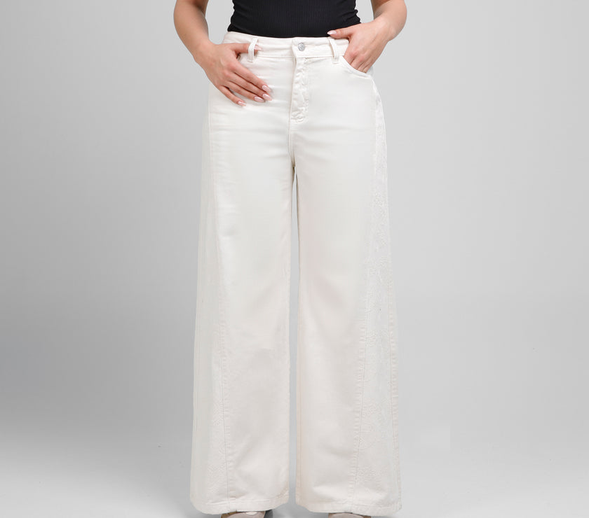 Jean Axspen Wide Leg Ax-2923 Marfil