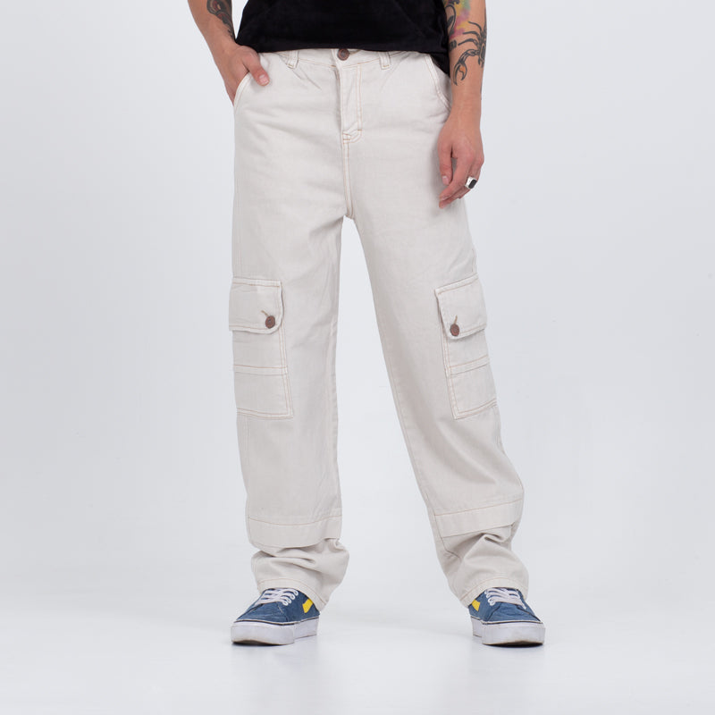 Jean Masculino Cargo H-163 Marfil