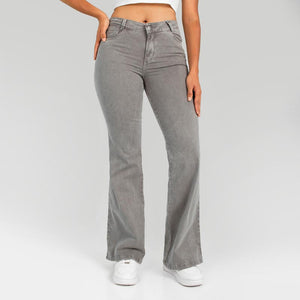 Pantalòn Drill Axspen Flare Ax-2651 gris