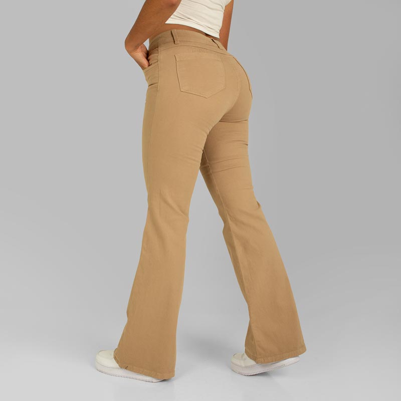 Pantalòn Drill Axspen Flare Ax-2651 Camel