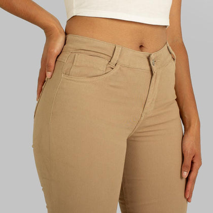 Pantalòn Drill Axspen Flare Ax-2651 Camel