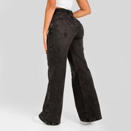 Jean Axspen Wide leg AX-2601 Gris