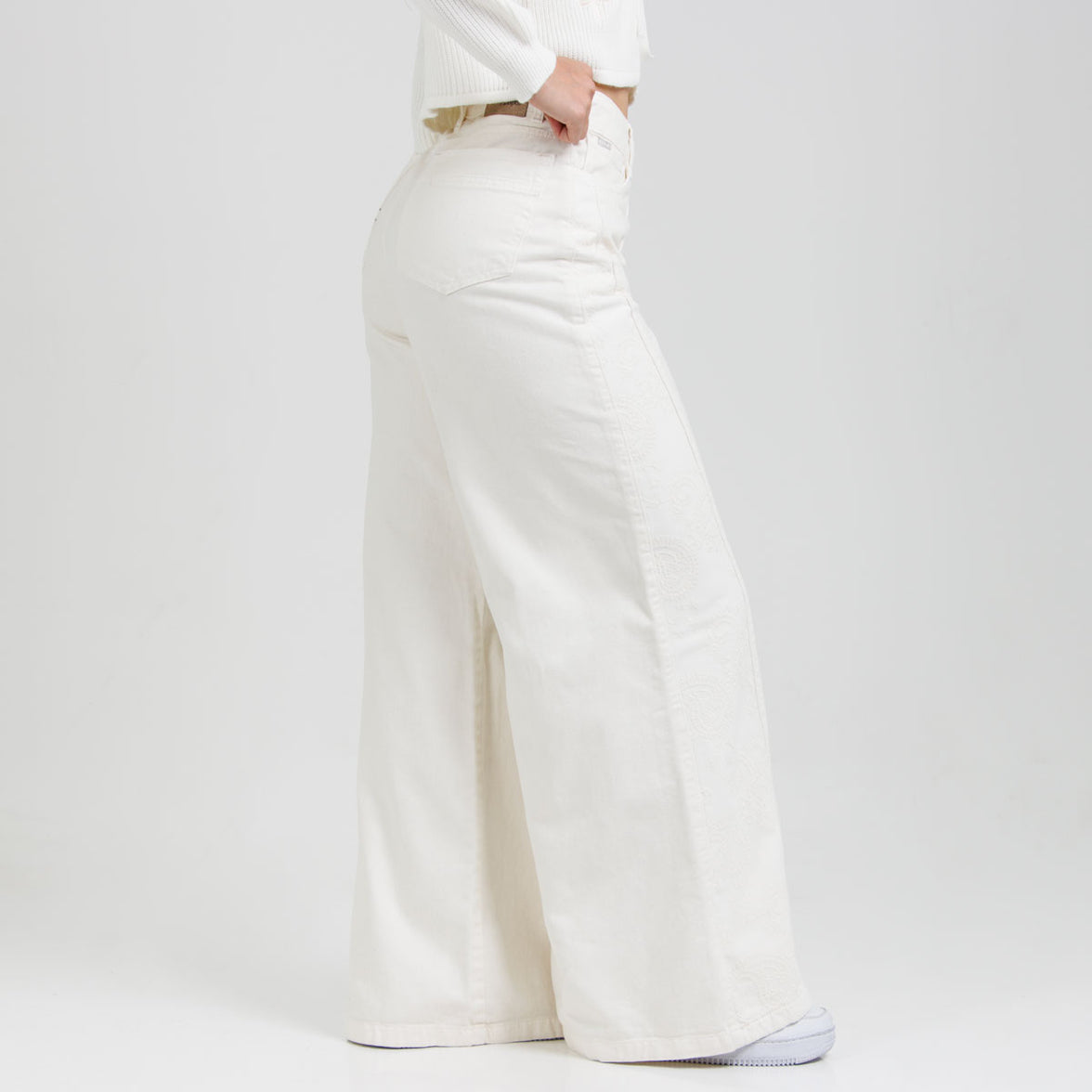 Jean Axspen Wide Leg Ax-2923 Marfil
