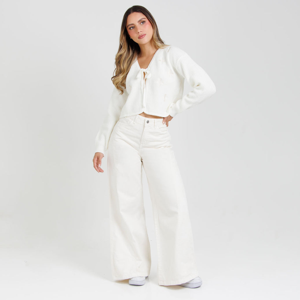 Jean Axspen Wide Leg Ax-2923 Marfil