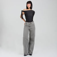 Jean Wide Leg Verde  Ax-3091 Rigido