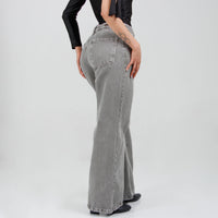Jean Wide Leg Verde  Ax-3091 Rigido