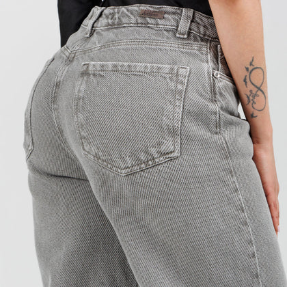 Jean Wide Leg Verde  Ax-3091 Rigido