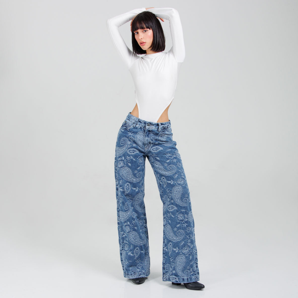 Jean Wide Leg Ax-3108 Rigido