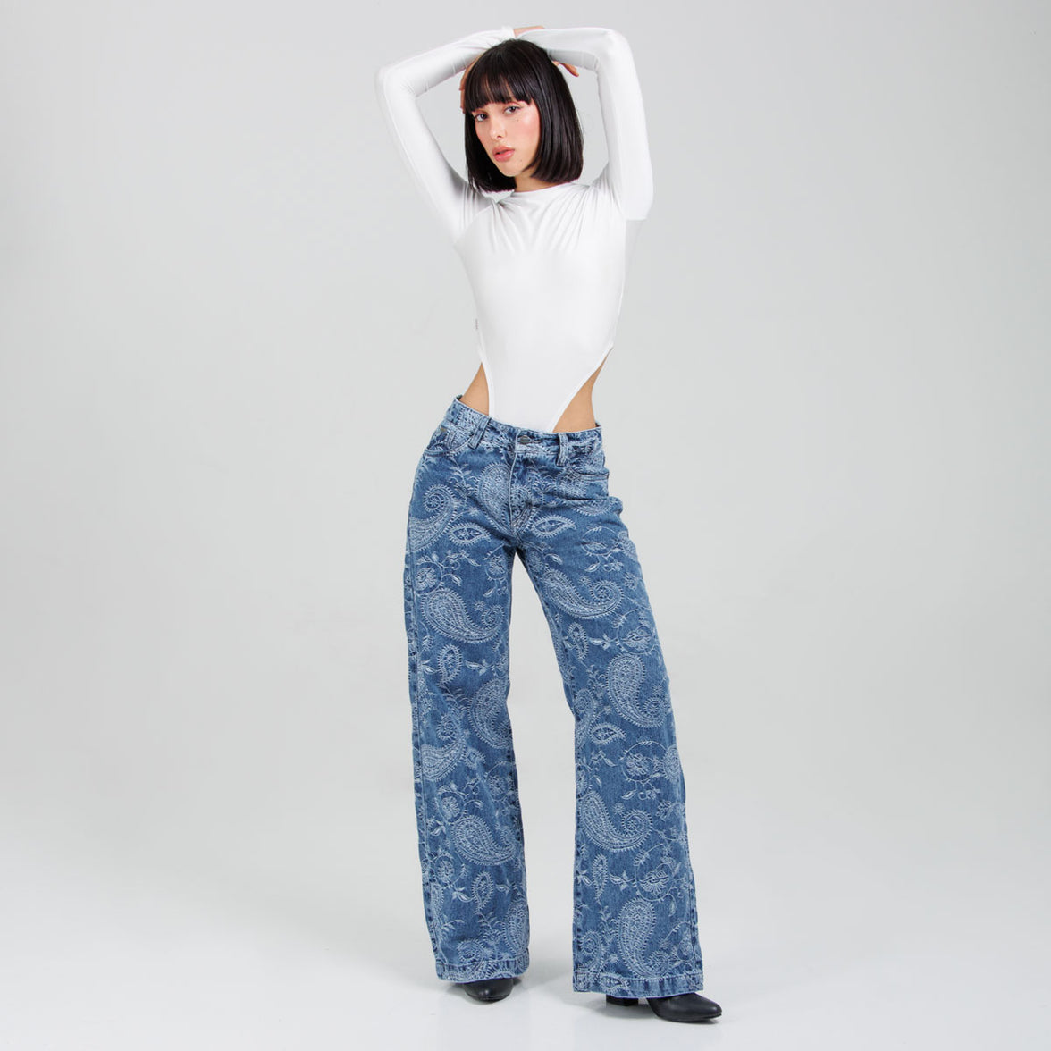 Jean Wide Leg Ax-3108 Rigido