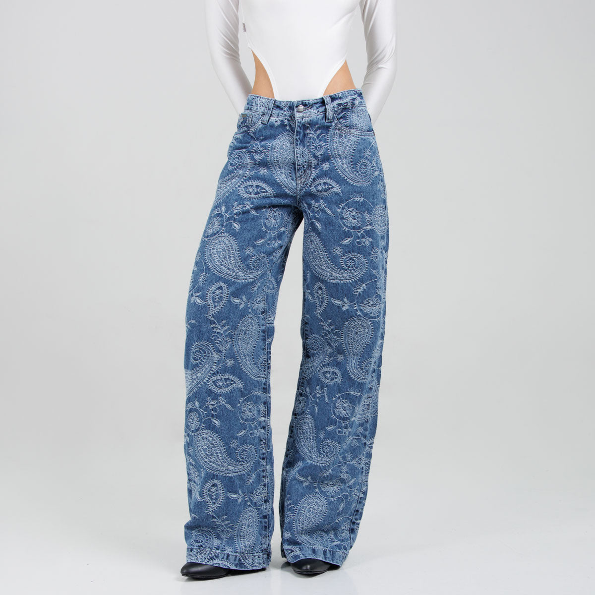 Jean Wide Leg Ax-3108 Rigido