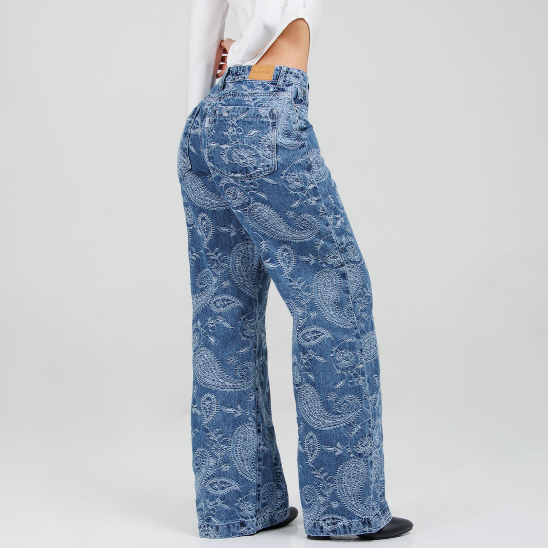 Jean Wide Leg Ax-3108 Rigido